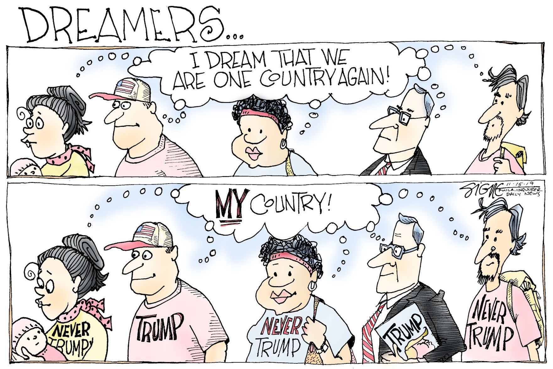 Signe Wilkinson cartoon